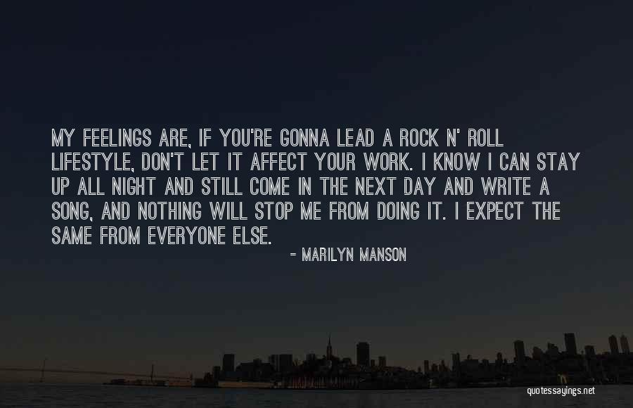 Your My Rock Quotes By Marilyn Manson