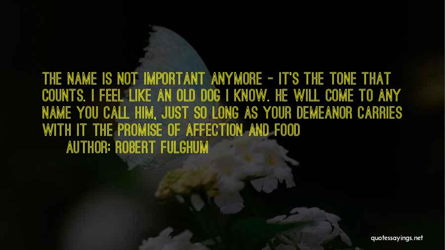 Your Name Is Important Quotes By Robert Fulghum