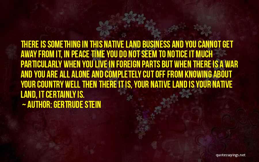 Your Native Country Quotes By Gertrude Stein