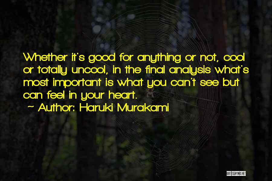 Your Not Important Quotes By Haruki Murakami