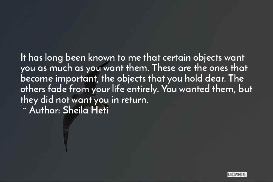 Your Not Important To Me Quotes By Sheila Heti