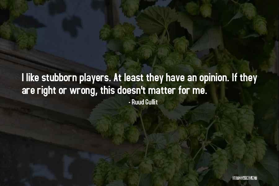 Your Opinion Doesn't Matter Quotes By Ruud Gullit Your Opinion Doesn't Matter Quotes By Ruud Gullit