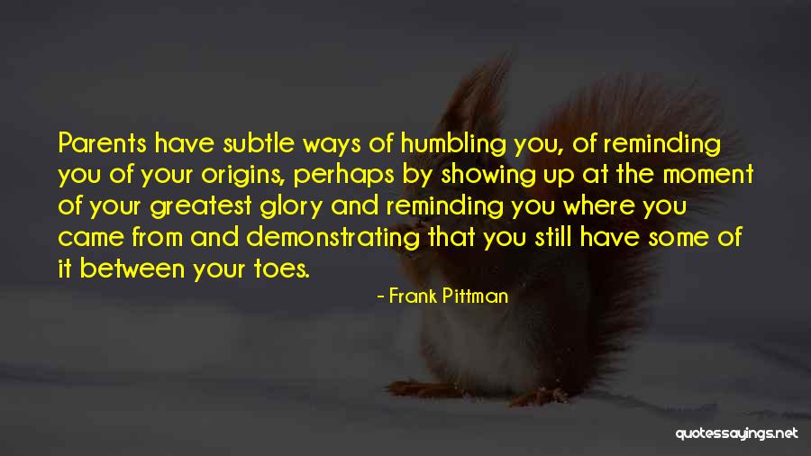 Your Origins Quotes By Frank Pittman