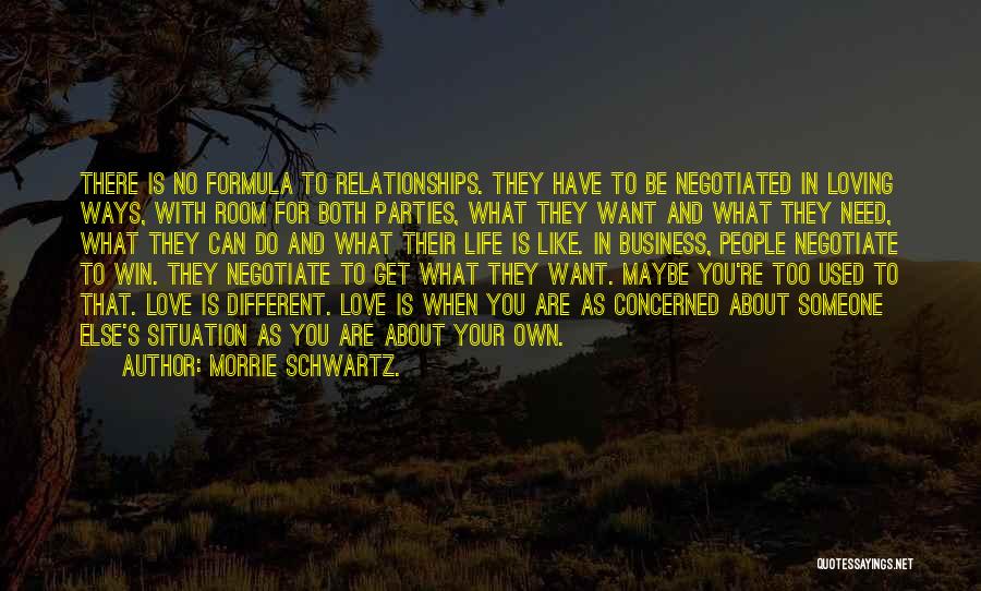 Your Own Business Quotes By Morrie Schwartz.