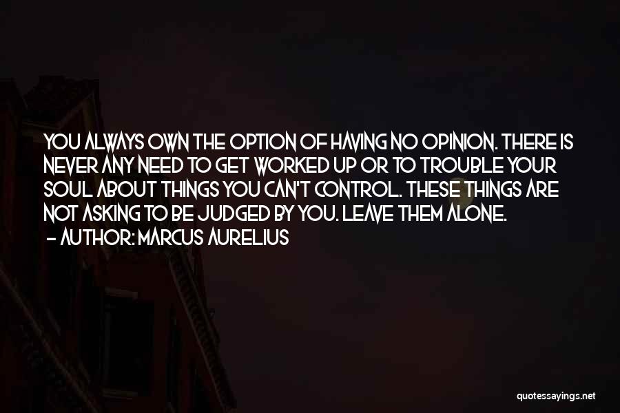 Your Own Opinion Quotes By Marcus Aurelius