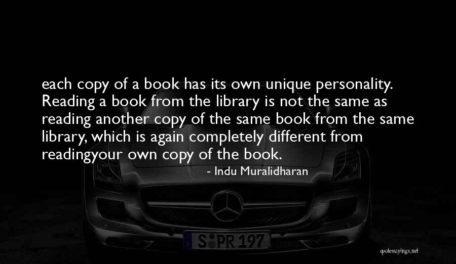Your Own Personality Quotes By Indu Muralidharan Your Own Personality Quotes By Indu Muralidharan