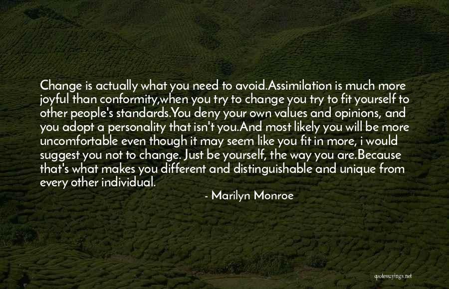 Your Own Personality Quotes By Marilyn Monroe Your Own Personality Quotes By Marilyn Monroe