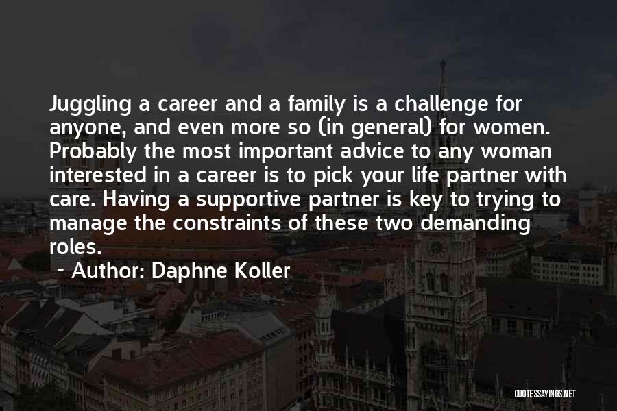 Your Partner's Family Quotes By Daphne Koller