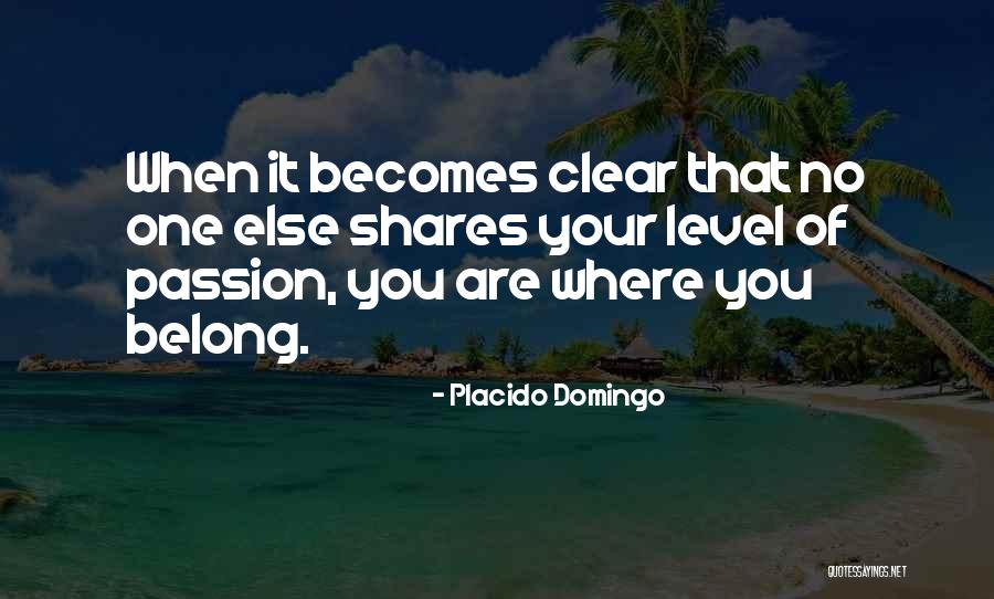 Your Passion Quotes By Placido Domingo