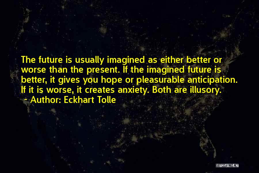 Your Past Creates Your Future Quotes By Eckhart Tolle