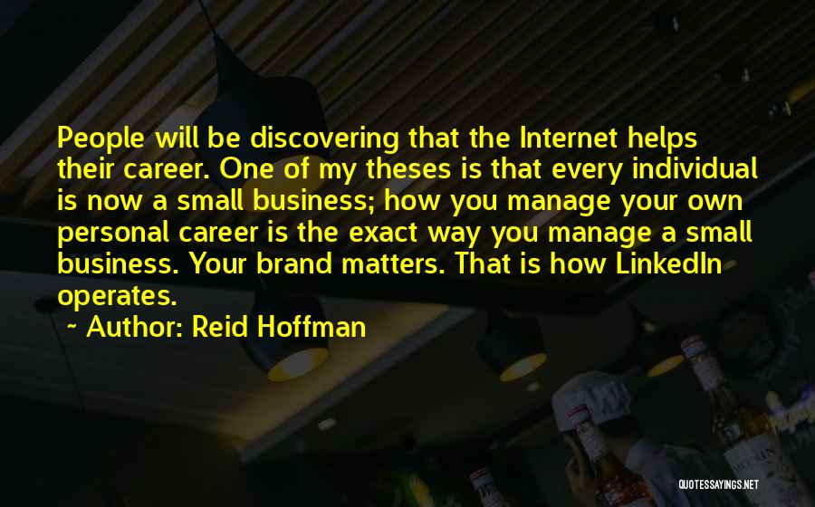 Your Personal Brand Quotes By Reid Hoffman