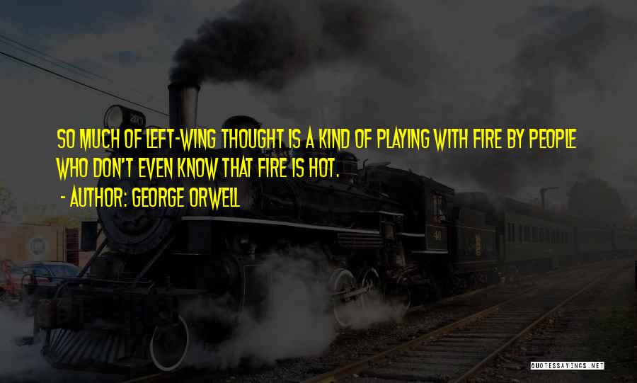 Your Playing With Fire Quotes By George Orwell