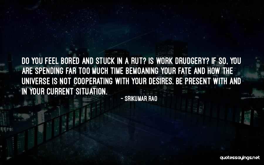 Your Present Situation Quotes By Srikumar Rao Your Present Situation Quotes By Srikumar Rao
