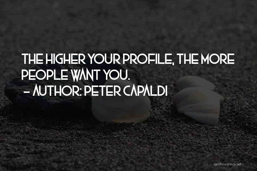 Your Profile Quotes By Peter Capaldi