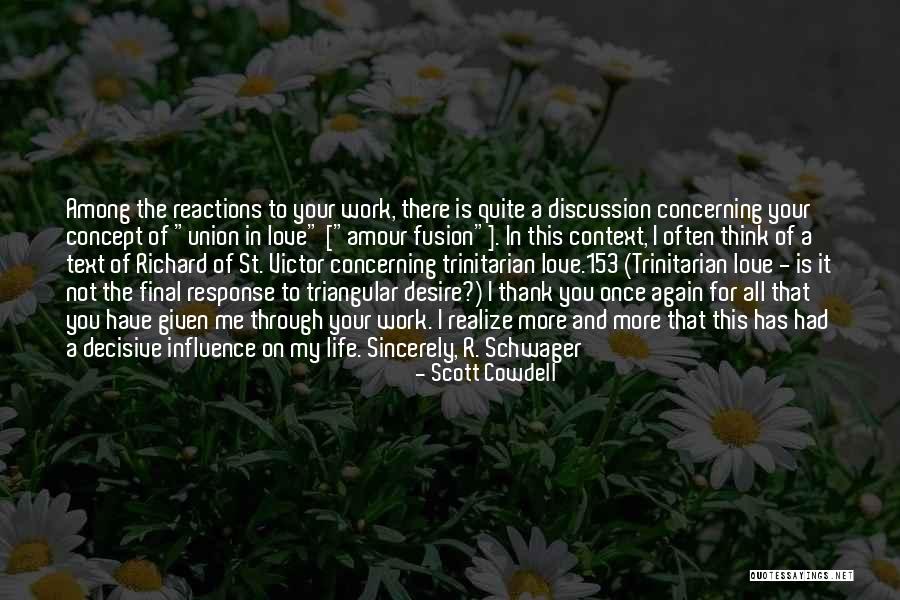 Your Reactions Quotes By Scott Cowdell Your Reactions Quotes By Scott Cowdell