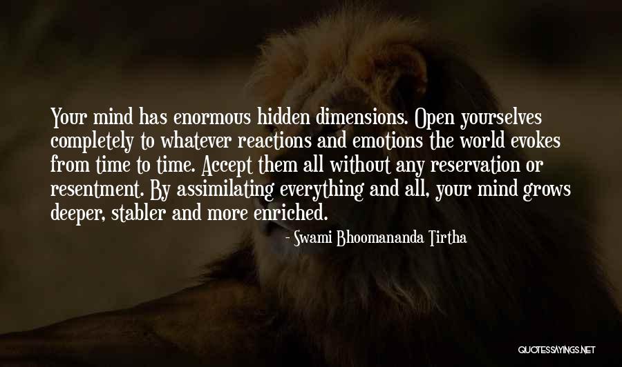 Your Reactions Quotes By Swami Bhoomananda Tirtha Your Reactions Quotes By Swami Bhoomananda Tirtha