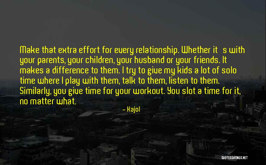 Your Relationship With Your Parents Quotes By Kajol