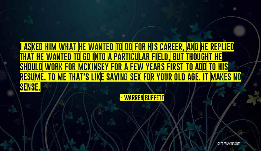 Your Resume Quotes By Warren Buffett