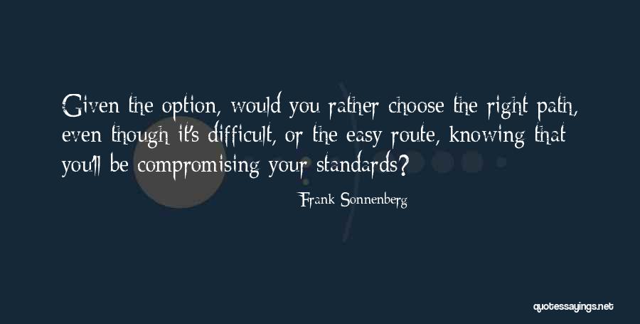 Your Route Quotes By Frank Sonnenberg Your Route Quotes By Frank Sonnenberg