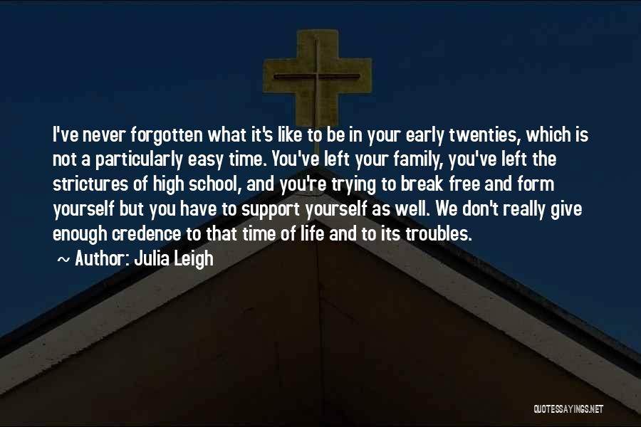 Your School Life Quotes By Julia Leigh