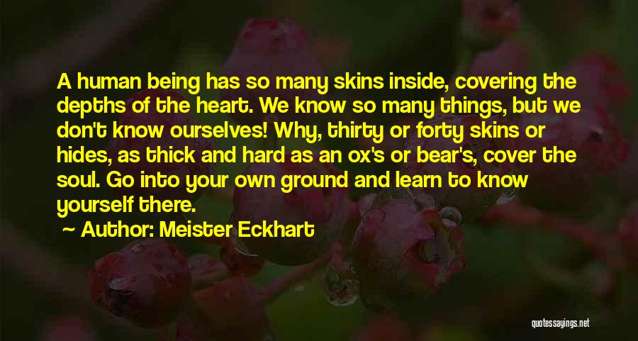 Your So Thick Quotes By Meister Eckhart