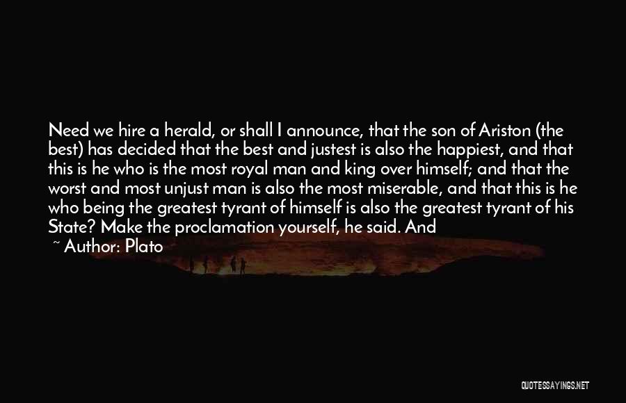 Your Son Being The Only Man You Need Quotes By Plato