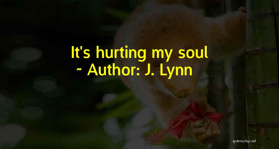 Your Soul Hurting Quotes By J. Lynn