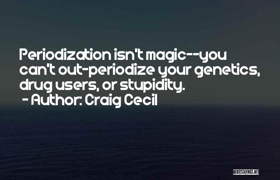 Your Stupidity Quotes By Craig Cecil