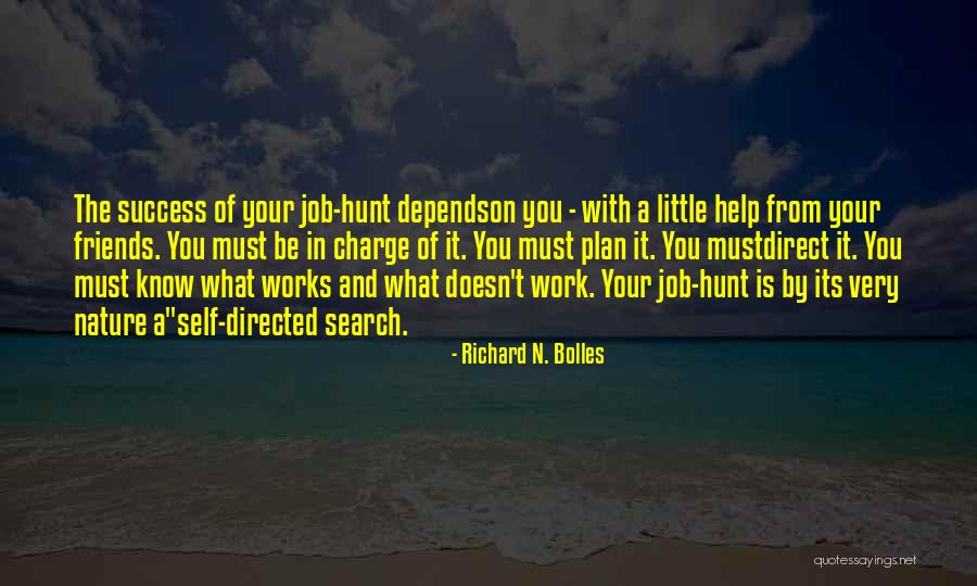 Your Success Depends On You Quotes By Richard N. Bolles Your Success Depends On You Quotes By Richard N. Bolles