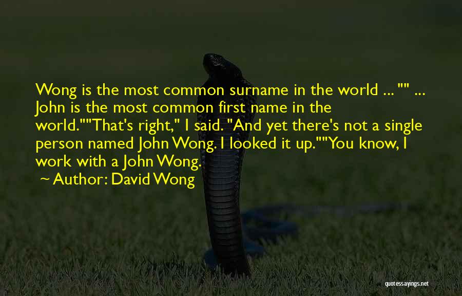 Your Surname Quotes By David Wong