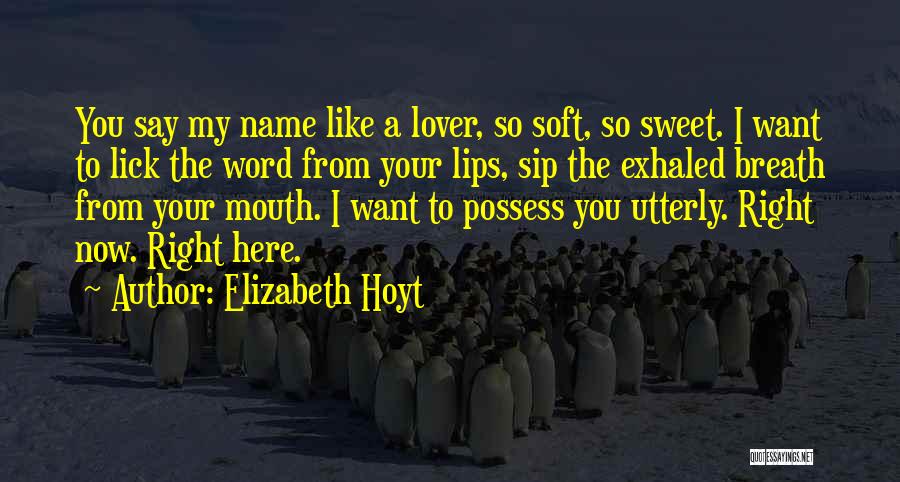 Your Sweet Lips Quotes By Elizabeth Hoyt