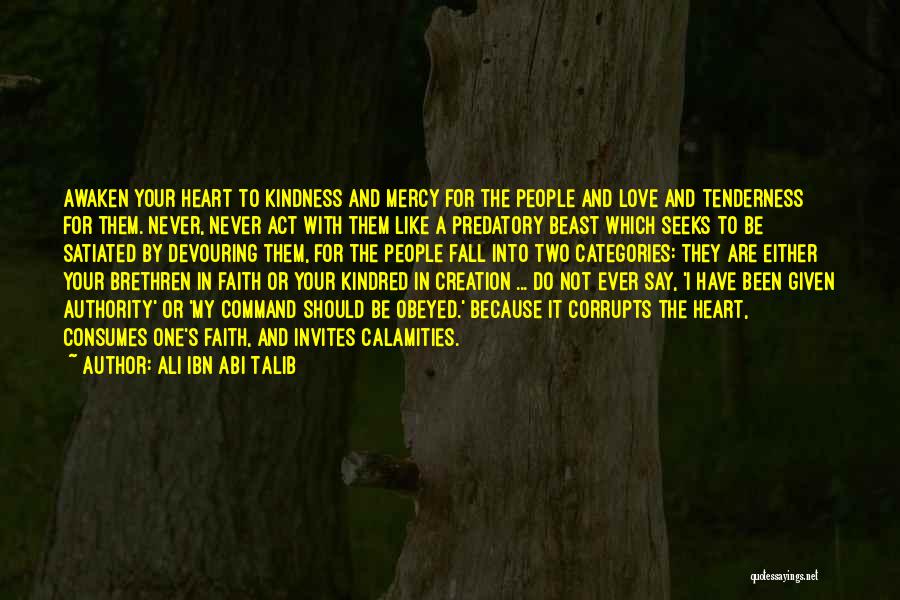 Your Tenderness Quotes By Ali Ibn Abi Talib