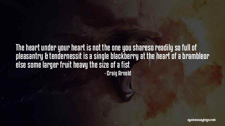 Your Tenderness Quotes By Craig Arnold