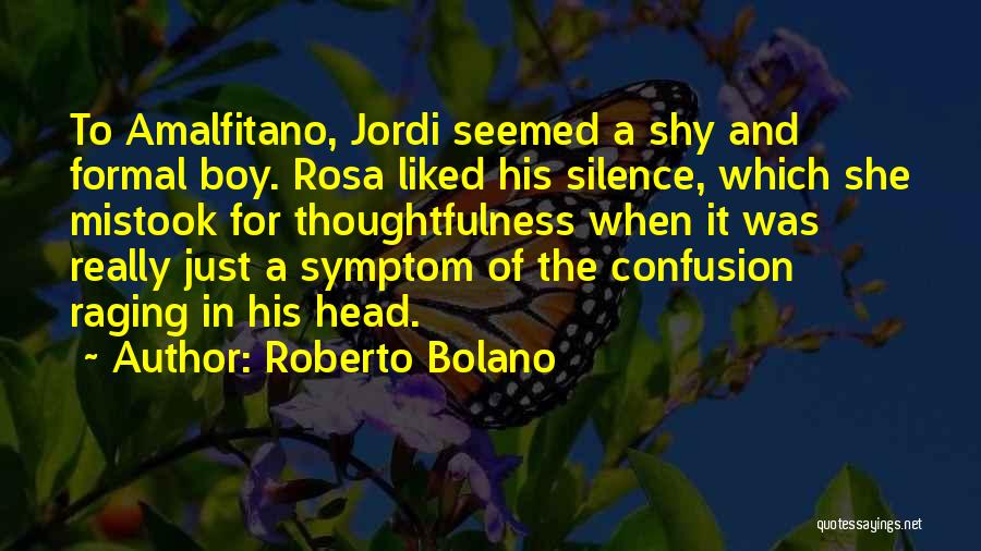 Your Thoughtfulness Quotes By Roberto Bolano