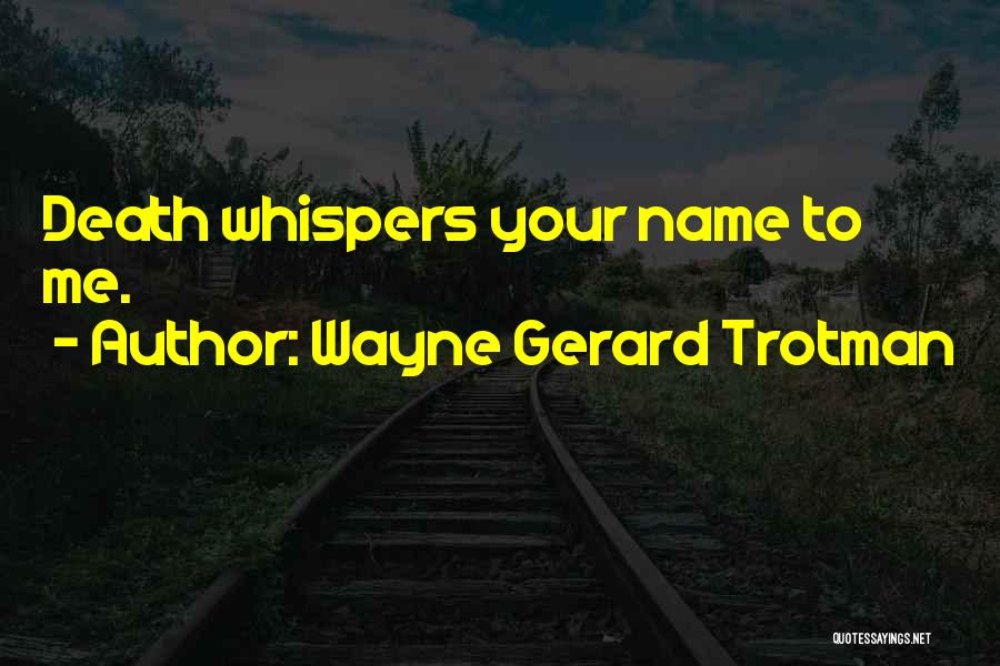 Your Threats Quotes By Wayne Gerard Trotman