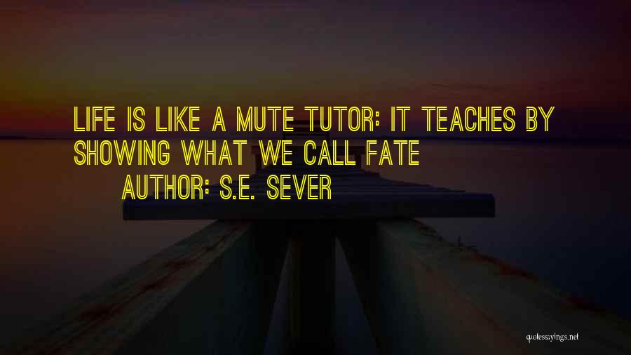 Your Tutor Quotes By S.E. Sever