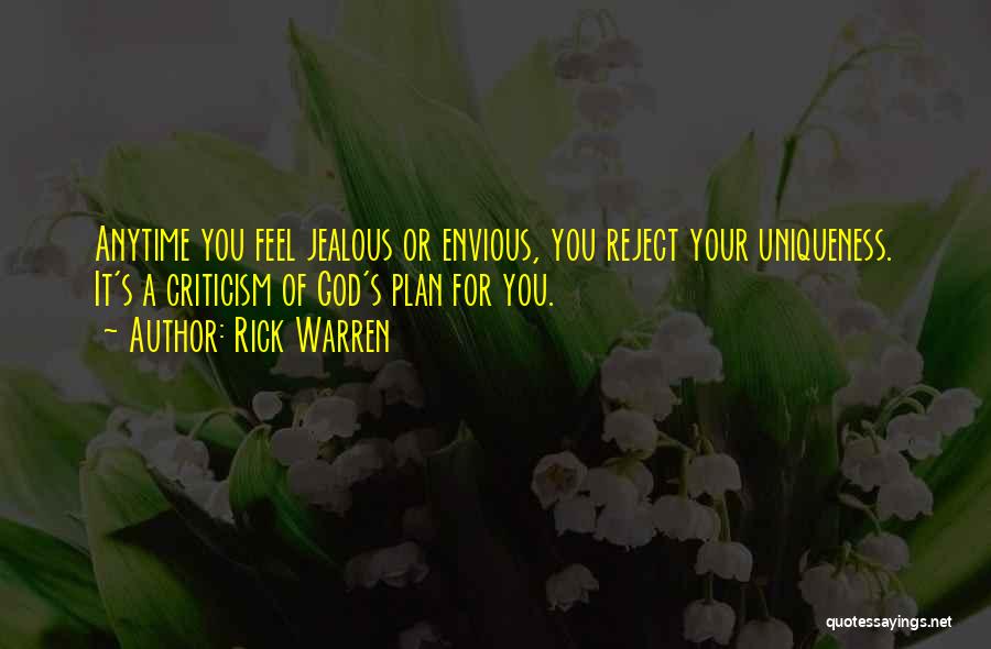 Your Uniqueness Quotes By Rick Warren