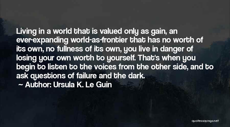 Your Valued Quotes By Ursula K. Le Guin