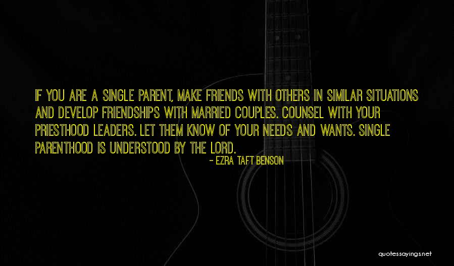 Your Wants And Needs Quotes By Ezra Taft Benson