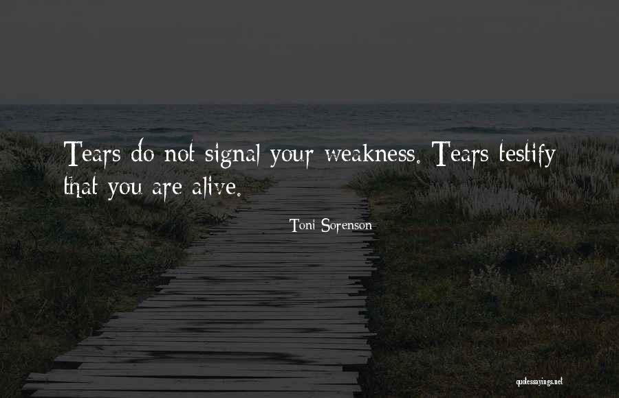 Your Weakness Quotes By Toni Sorenson Your Weakness Quotes By Toni Sorenson