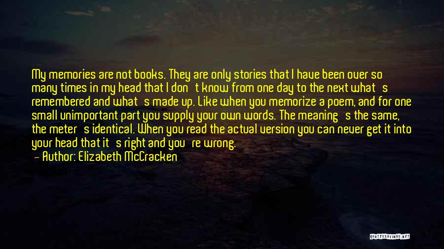 Your Words Are Like Quotes By Elizabeth McCracken