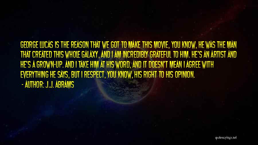 You're A Grown Man Quotes By J.J. Abrams