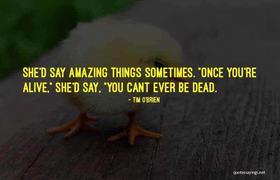 You're Amazing Quotes By Tim O'Brien