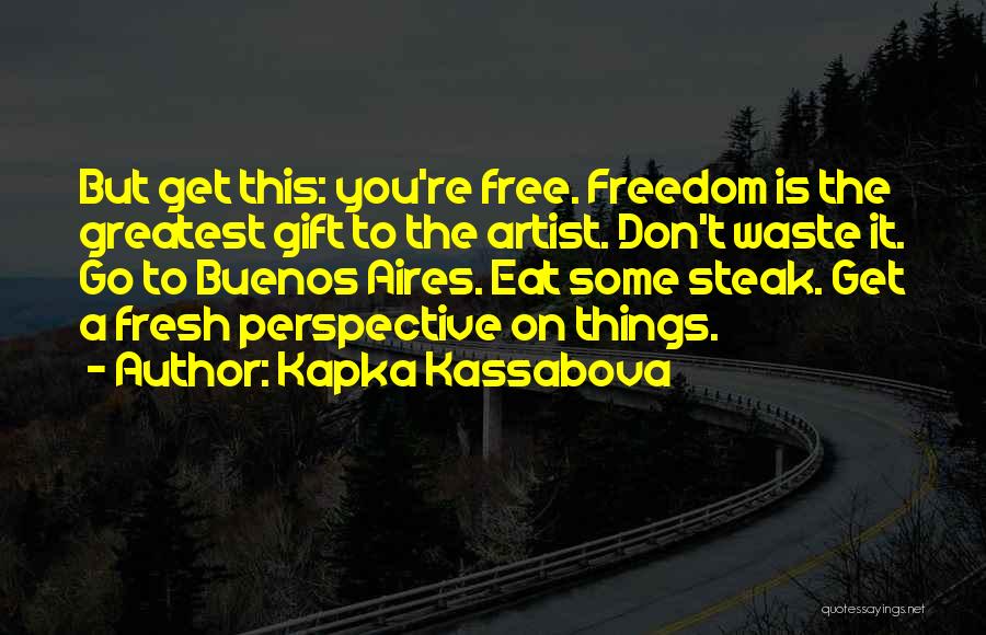 You're Free To Go Quotes By Kapka Kassabova