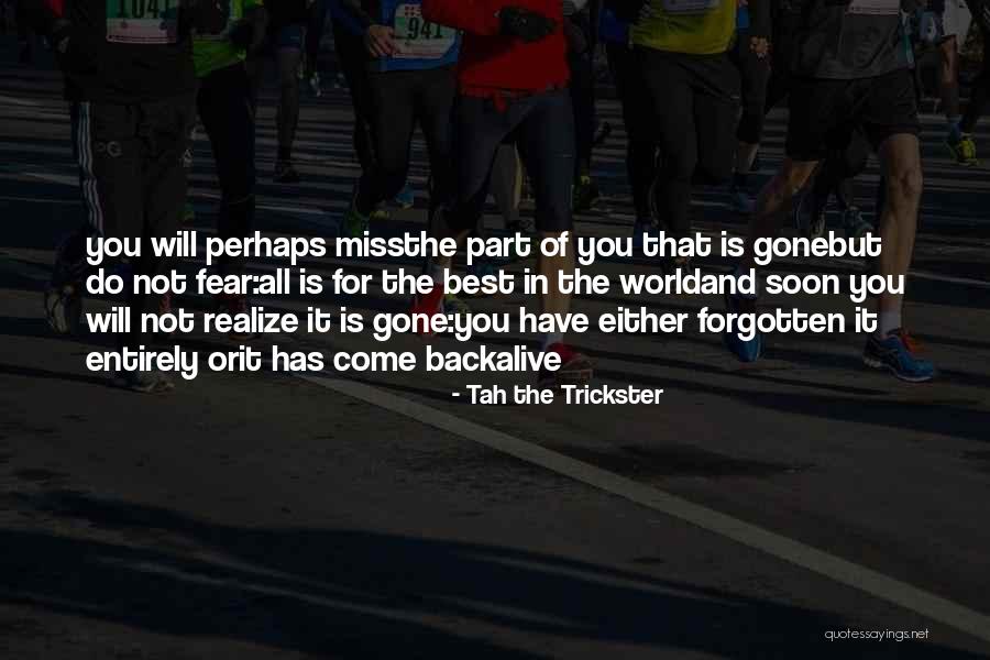 You're Gone But Not Forgotten Quotes By Tah The Trickster You're Gone But Not Forgotten Quotes By Tah The Trickster