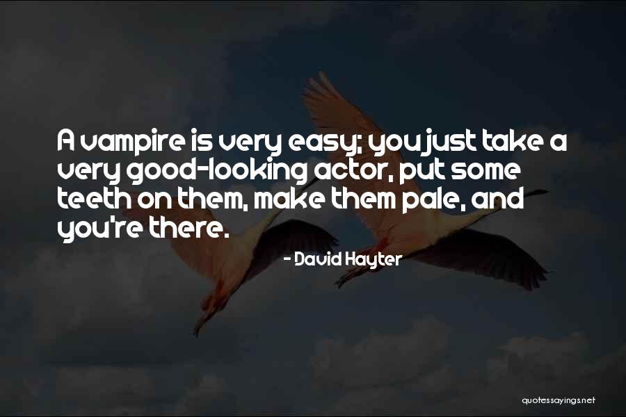 You're Good Looking Quotes By David Hayter You're Good Looking Quotes By David Hayter