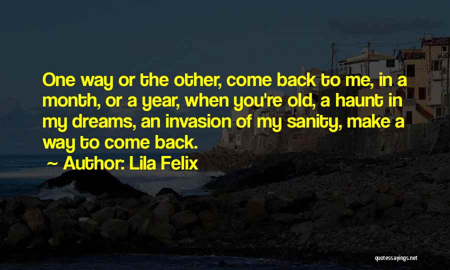 You're In My Dreams Quotes By Lila Felix