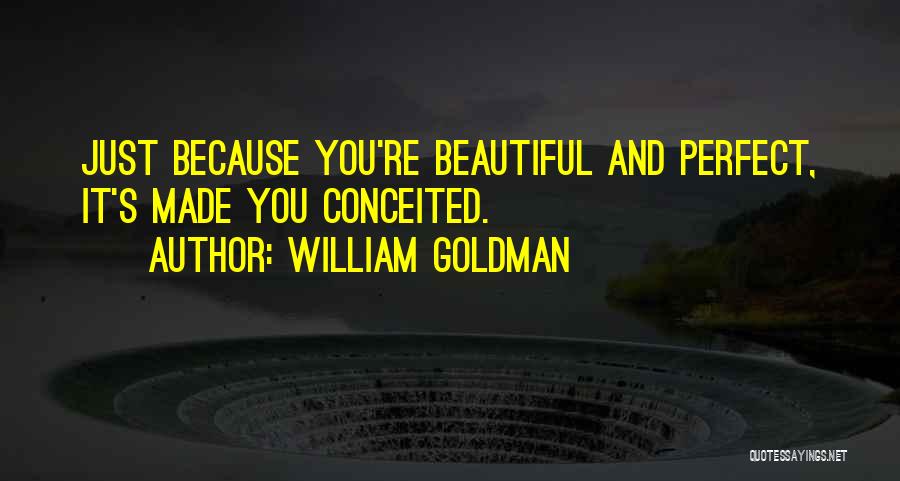 You're Just Perfect Quotes By William Goldman