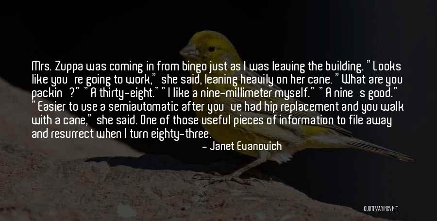 You're Leaving Work Quotes By Janet Evanovich