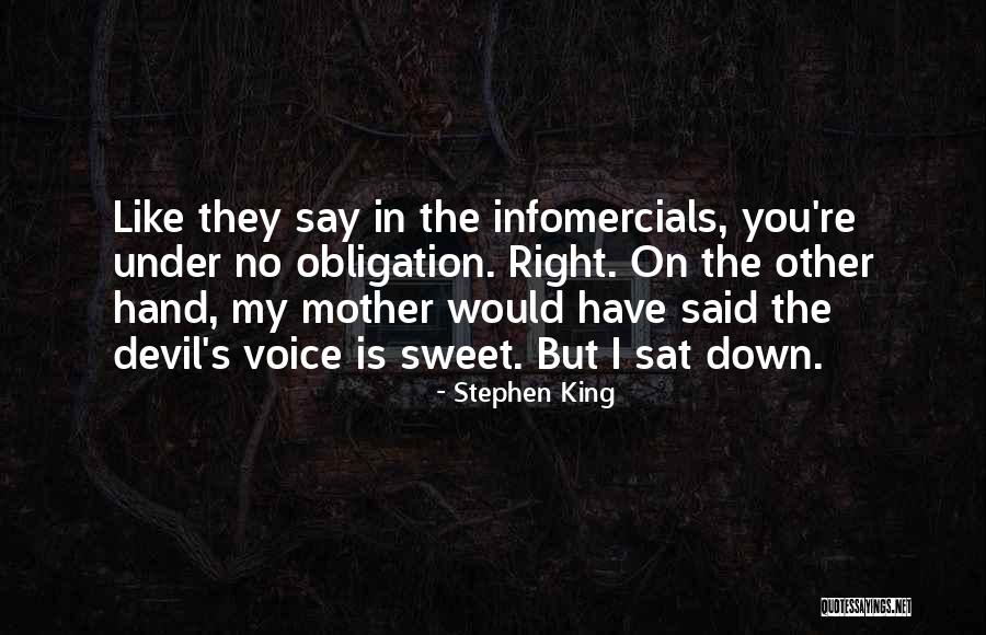 You're Like My Mother Quotes By Stephen King